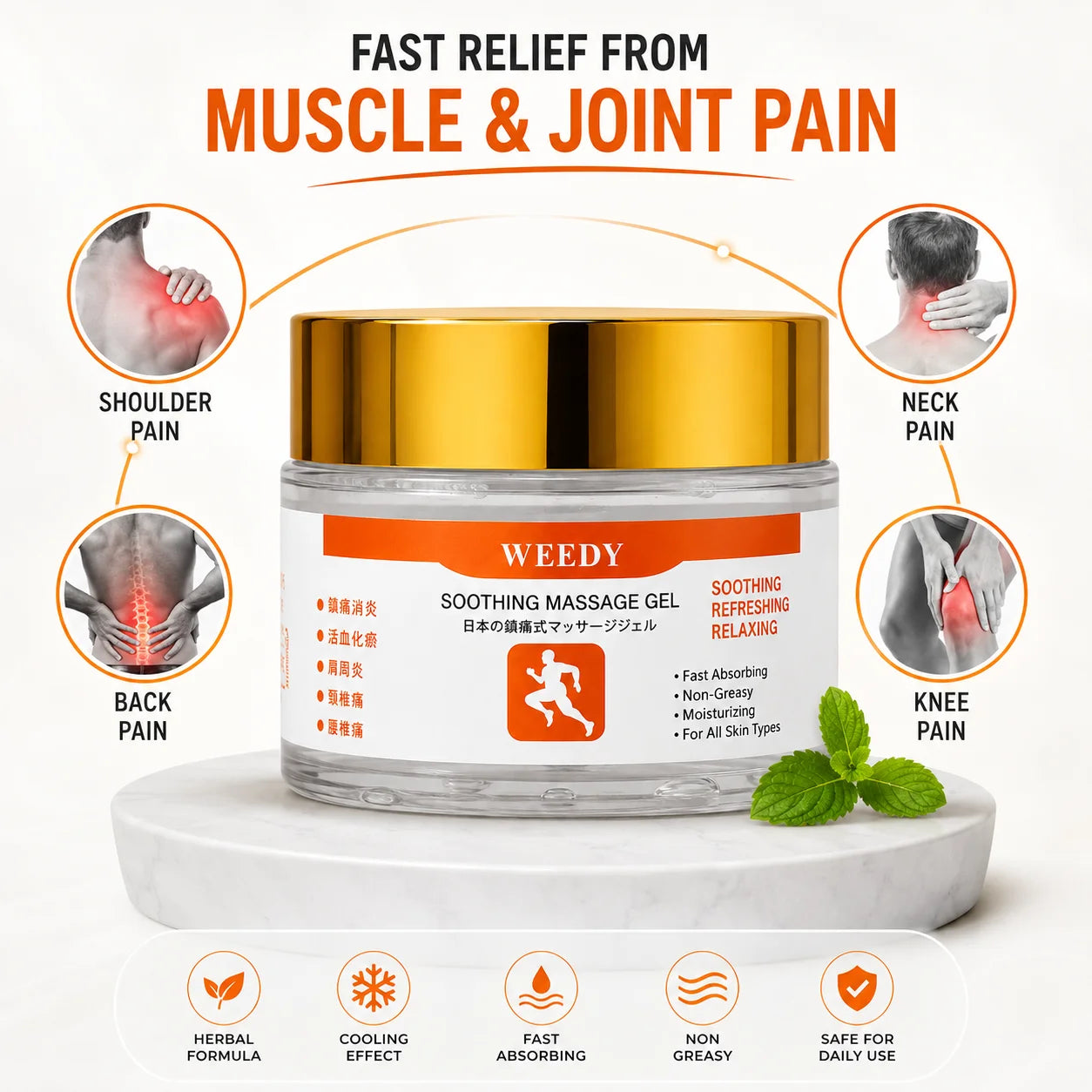 WEEDY Massage Gel Pakistan | Joint & Muscle Pain Relief
