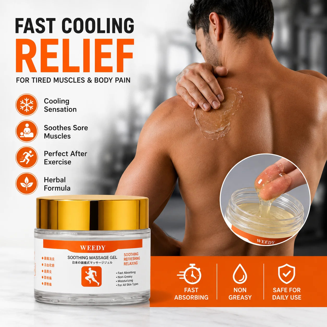 WEEDY Massage Gel Pakistan | Joint & Muscle Pain Relief