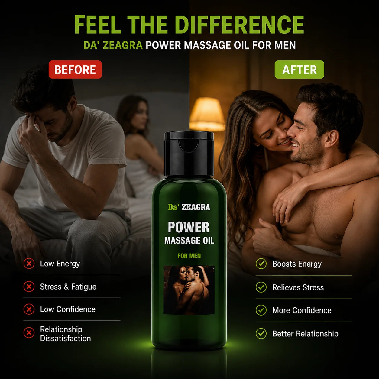 Da Zeagra Power Massage Oil for Men – Herbal Formula 25ml | Buy Online Pakistan