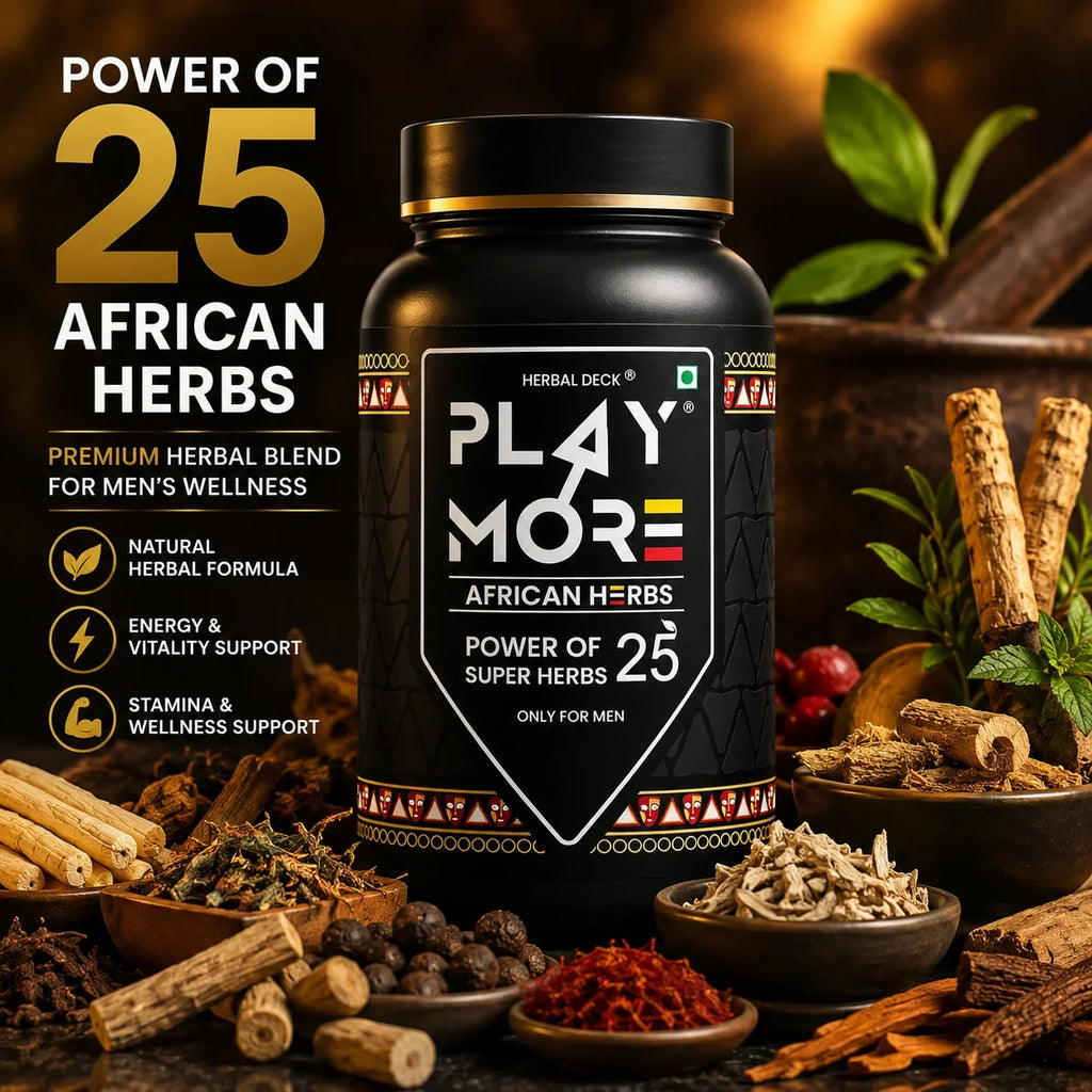 Play More African Herbs – Men's Herbal Wellness Powder | 25 Super Herbs