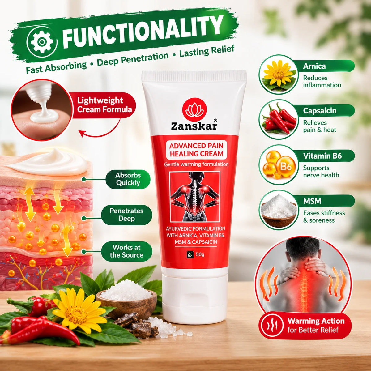 Zanskar Advanced Pain Healing Cream