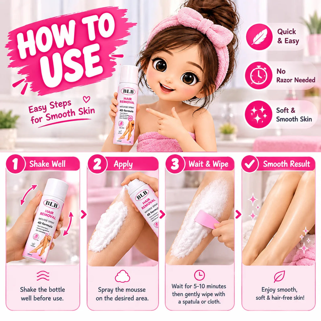 BLB Hair Removal Mousse Spray