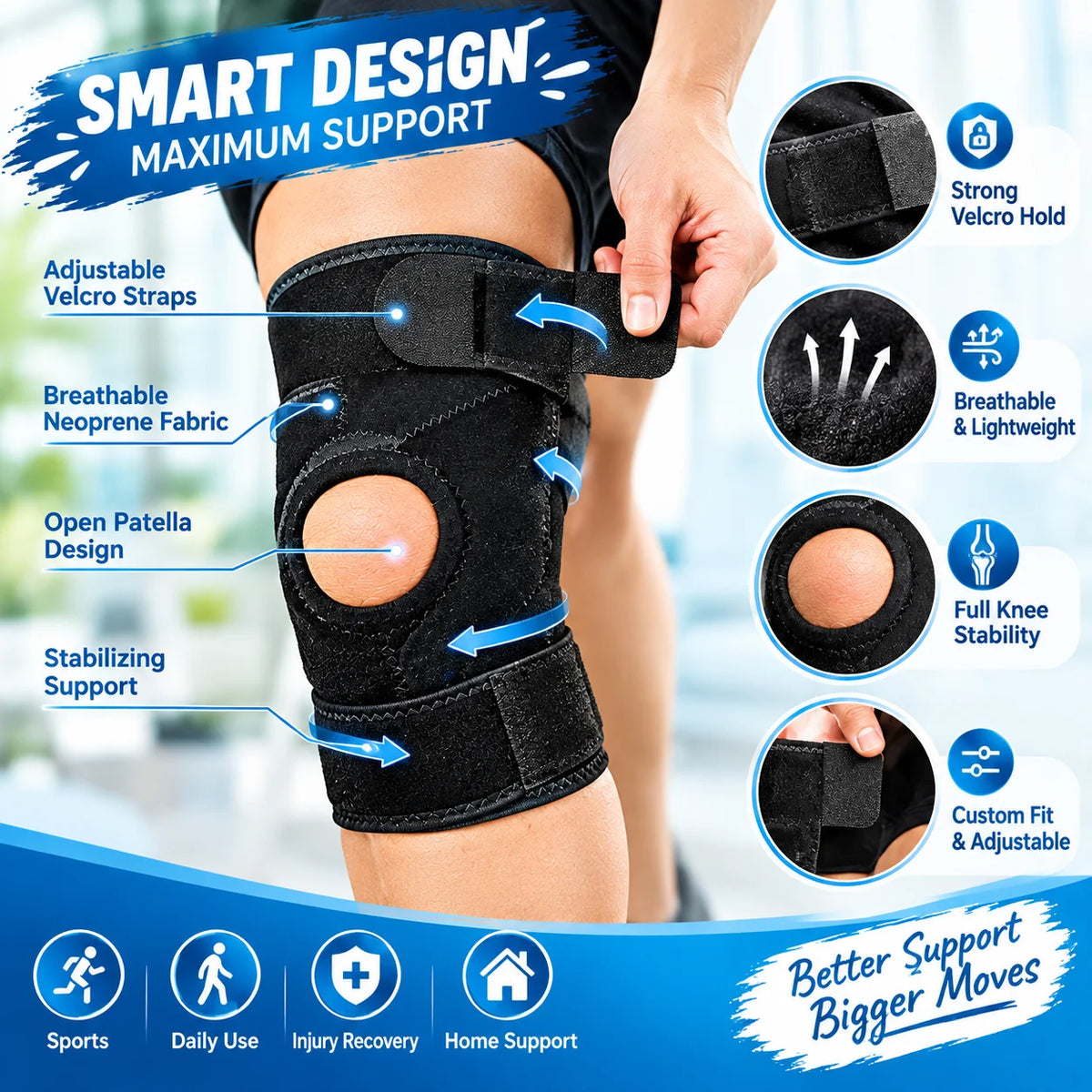 Adjustable Knee Cap Support